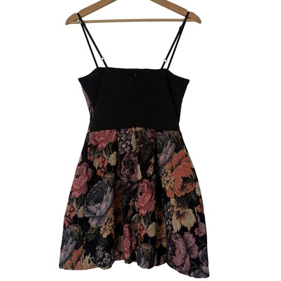 Rinascimento Floral Tapestry Fit And Flare Mini Dress Made In Italy S Holiday - Picture 4 of 11